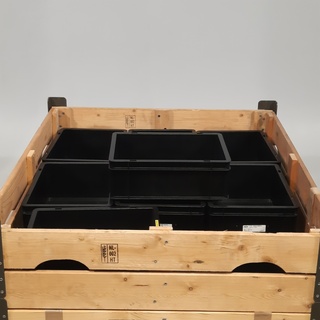 Ca. 24x Kunststof transportkrat