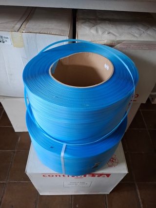 Ca 12x rol Ruban PP band, blauw