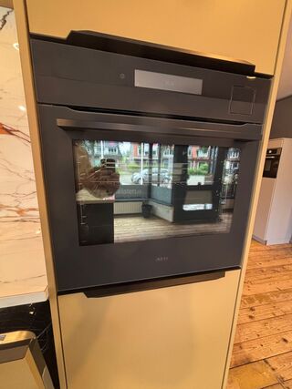 Keuken+kookeiland, Nolte, zwart/beige