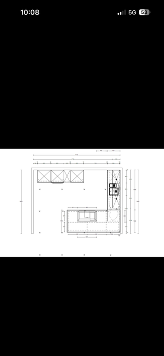 Keuken + kookeiland, Nolte, zwart/eiken