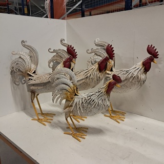4x Decoratie Haan