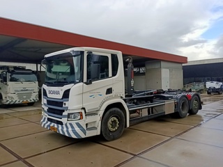 Haakarm, Scania, P320 6X2 met haakarm Hiab 26T, 2019