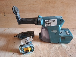 Slagmoeraanzetter met stofafzuiging Makita, o.a. DX07