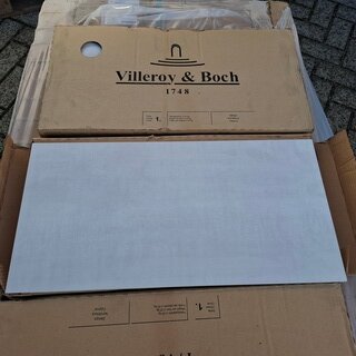 Ca. 25 pak a 6 stuks Wandtegel Villeroy en Boch, Metalyn, pearl beige