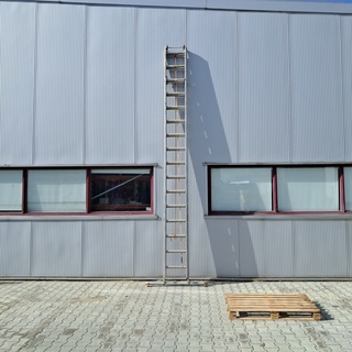 Aluminium trekladder, Altrex, 16 treeds, onbek.