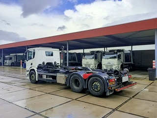 Haakarm, Scania, P320 6X2 met haakarm Hiab 26T, 2019