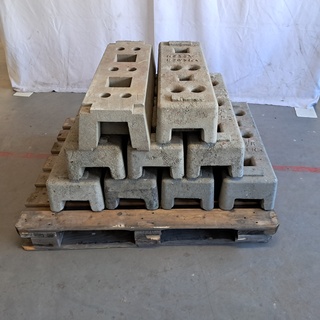 9x Bouwhek voet & bouwhek klemmen