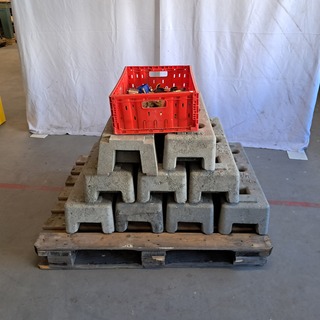 9x Bouwhek voet & bouwhek klemmen