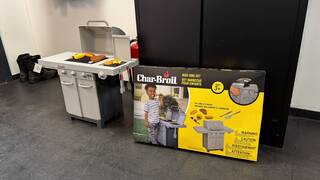 2x Kinder/speelgoed BBQ-set Char Broil