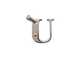 Pendant staal met .750 goud.