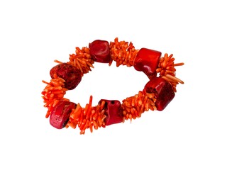Vintage Taiwanese bloedkoraal armband