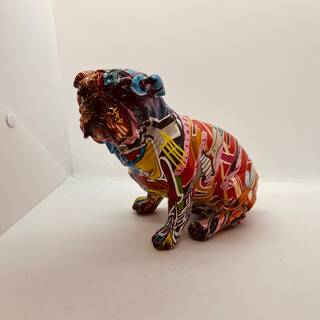 Bulldog sculptuur – Japanse tattoodog