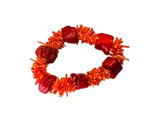 Vintage Taiwanese bloedkoraal armband