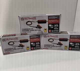 3x Druppelladers Ultimate, zwart/rood