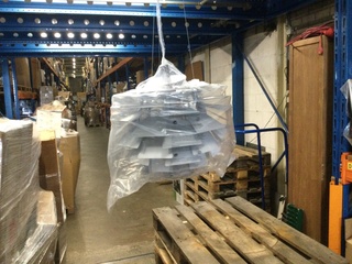Grote aluminium hanglamp