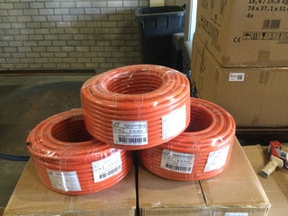 3x Gasslangrollen van elk 50 meter Gimeg