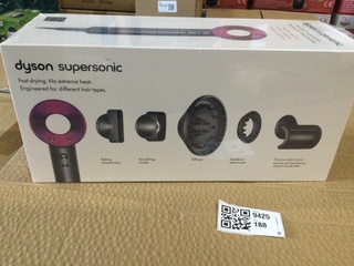 Föhn Dyson, Supersonic, zilver/paars