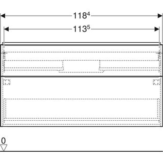 Geberit iCon wastafelonderkast 120 cm Geberit, eiken