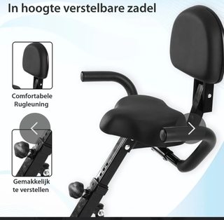 Fitness apparaat Easy Bike Pro, zwart/blauw