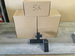 5x Badkraan, zwart