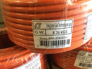 3x Gasslangrollen van elk 50 meter Gimeg