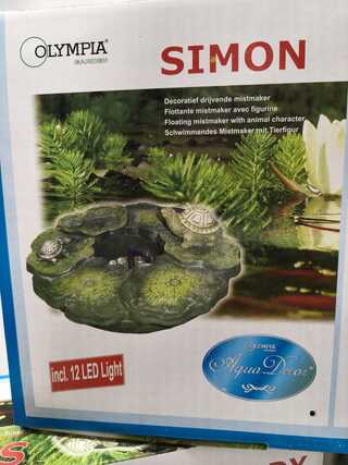 3x Decoratieve mistmakers met 12 kleuren Led ’s Olympia Garden, Simon