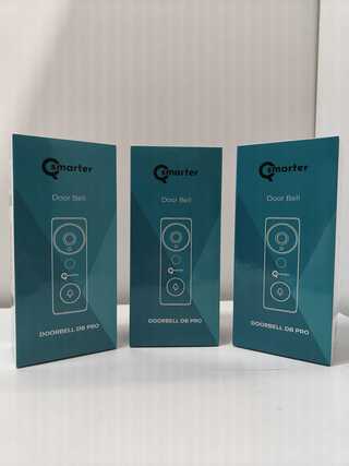 3x Video deurbel Qsmarter, DB Pro, zwart