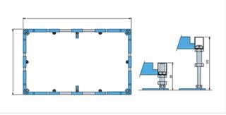 Frame voor douchebak 100 x 100 cm Villeroy & Boch, U91412100