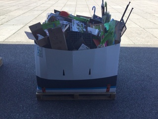 Pallet met huishoudelijke- en tuinartikelen ED