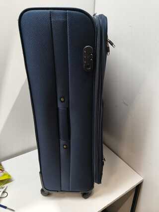 Grote reiskoffer, op wielen Royalty Rolls, blauw