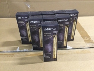 9x Professionele Hair Trimmer Aerova, goud