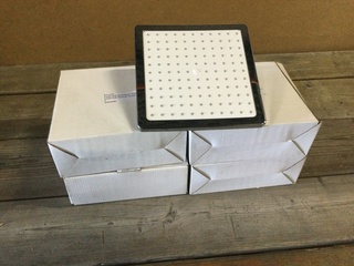 4x Douchekop voor regendouche, 821439, chroom/wit