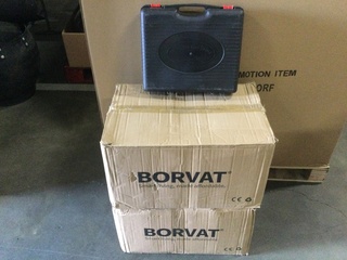 6x Portable gasstel Borvat, zwart