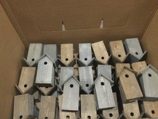 Ca. 45x Vogelhuisjes ED