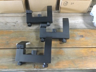3x Douche/bad kraan, zwart