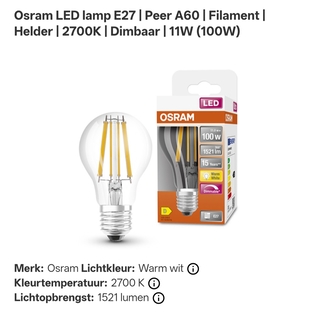 Ca. 12x Dimbare ledlampen Osram
