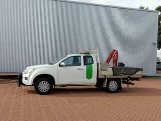 Bedrijfswagen met openlaadbak, Isuzu, D-Max met laadkraan Maxilift, 2.