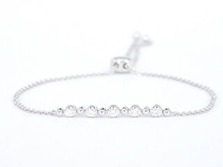 Witgouden armband met natuurlijke diamanten