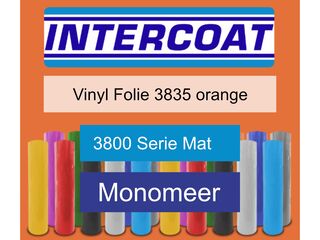 Snijfolie 50m x 61cm Intercoat, 3800 serie mat, 3835 orange