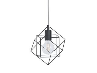 Hanglamp E27 staal 20,5 cm EGLO, straiton, zwart