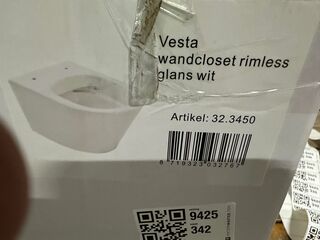 Wandcloset rimless WB, Vesta