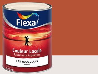 2x Hoogglans verf – 0,75 liter Flexa, couleur locale, passionate argen