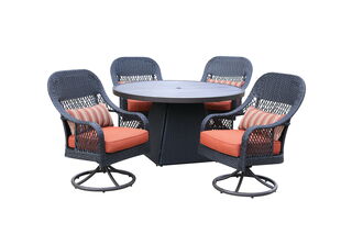 Diningset Vonato, Solaro, Antraciet