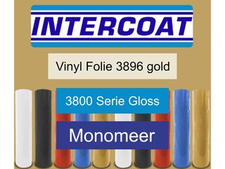 Snijfolie 50m x 61cm Intercoat, 3800 serie gloss, 3896 gold