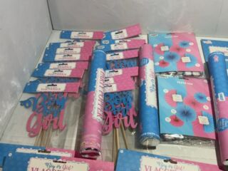 Ca. 32x Gender reveal versiering