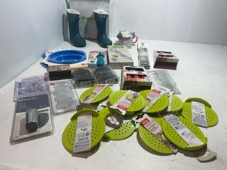 Partij met diverse keuken-, huishoud- en kinderartikelen