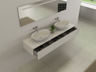 Badkamermeubel Vonato, Compact BL70, Hoogglans wit