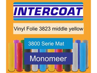 Snijfolie 50m x 61cm, Intercoat, 3800 serie mat, 3823 middle yellow