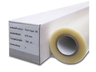 Applicatietape 60cm x 100m Politape, pt-95, transparant