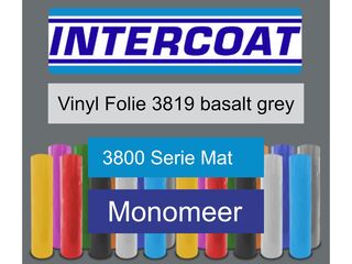 Snijfolie 50m x 61cm Intercoat, 3800 serie mat, 3819 basalt grey